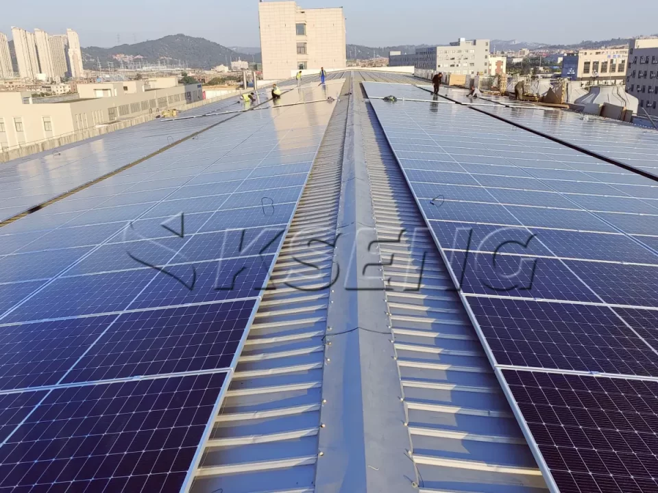 厦门惠安屋顶光伏支架1.3MW