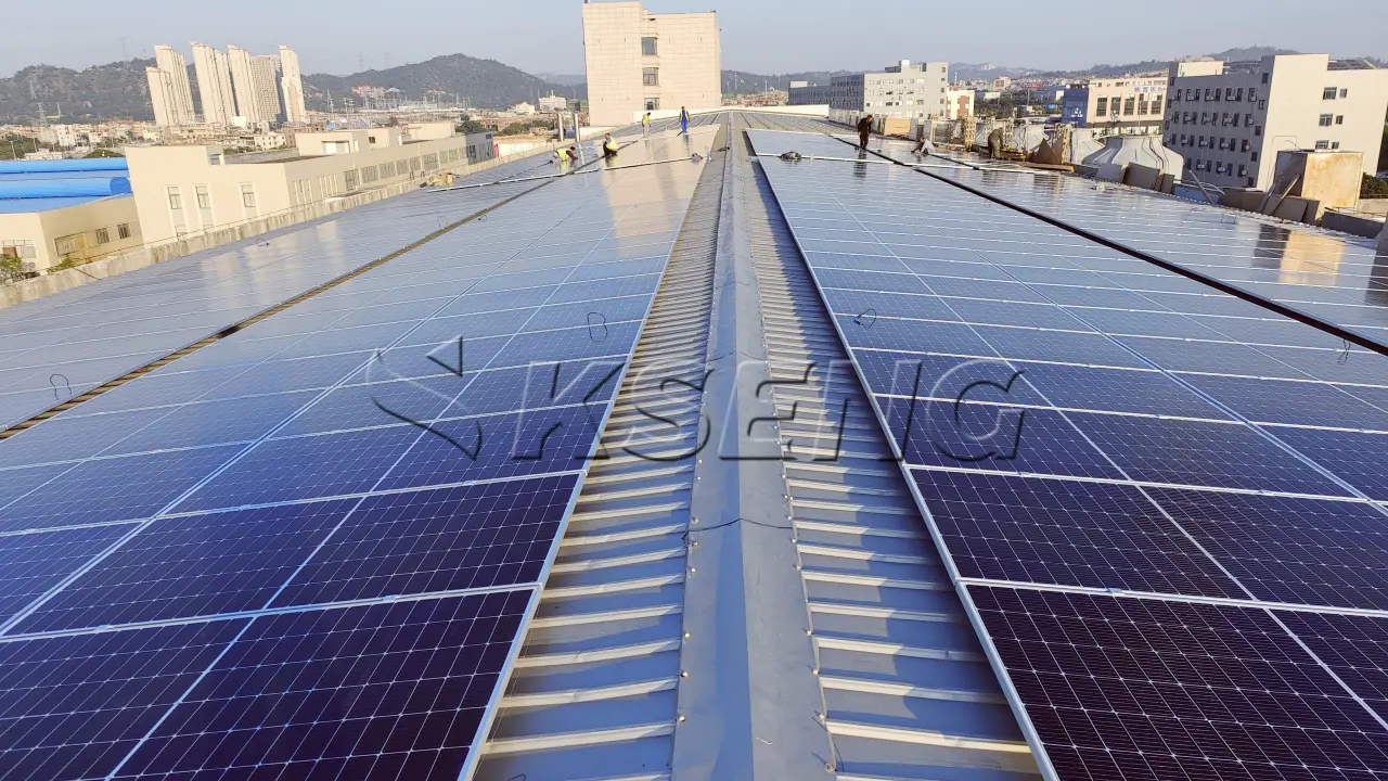 厦门惠安屋顶光伏支架1.3MW