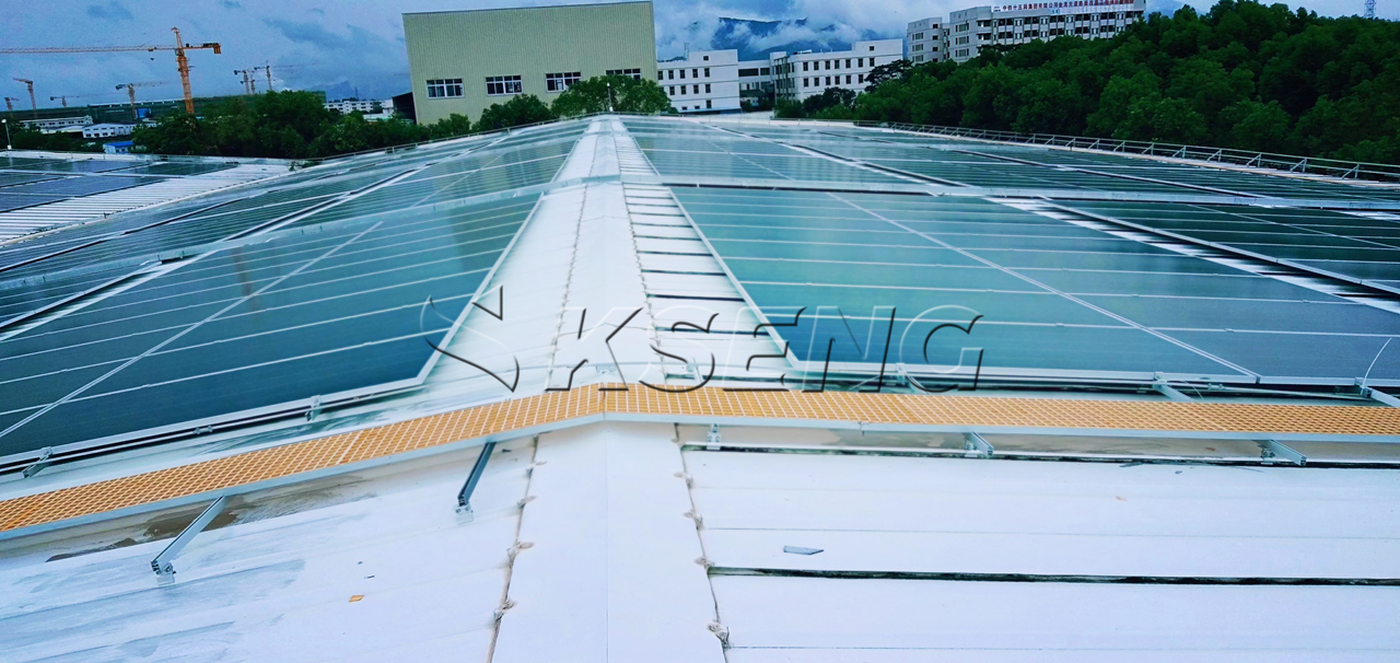 惠州彩晶屋顶光伏支架3.5MW