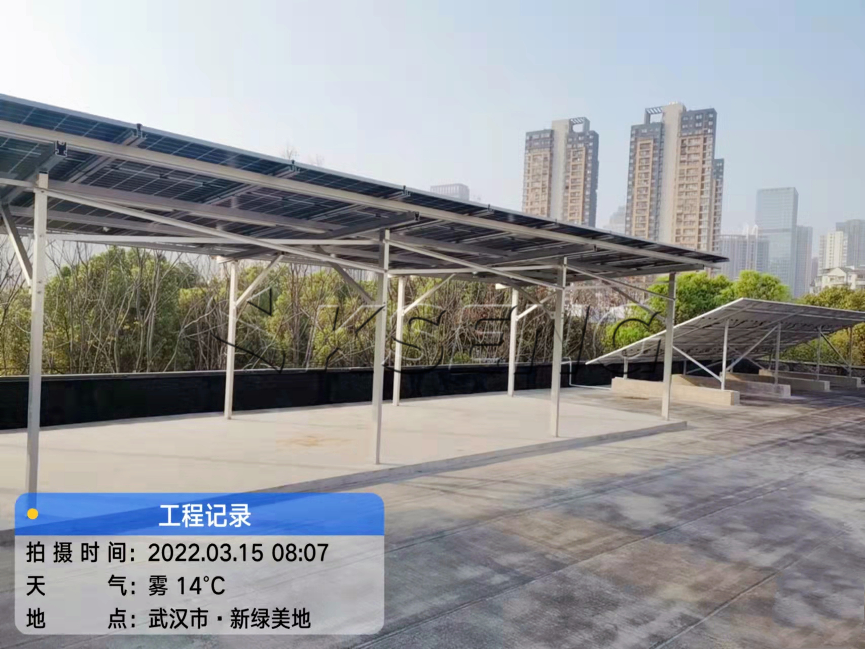 湖北武汉地面光伏支架案例