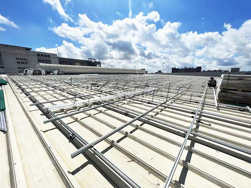厦门杏林屋面光伏支架200KW