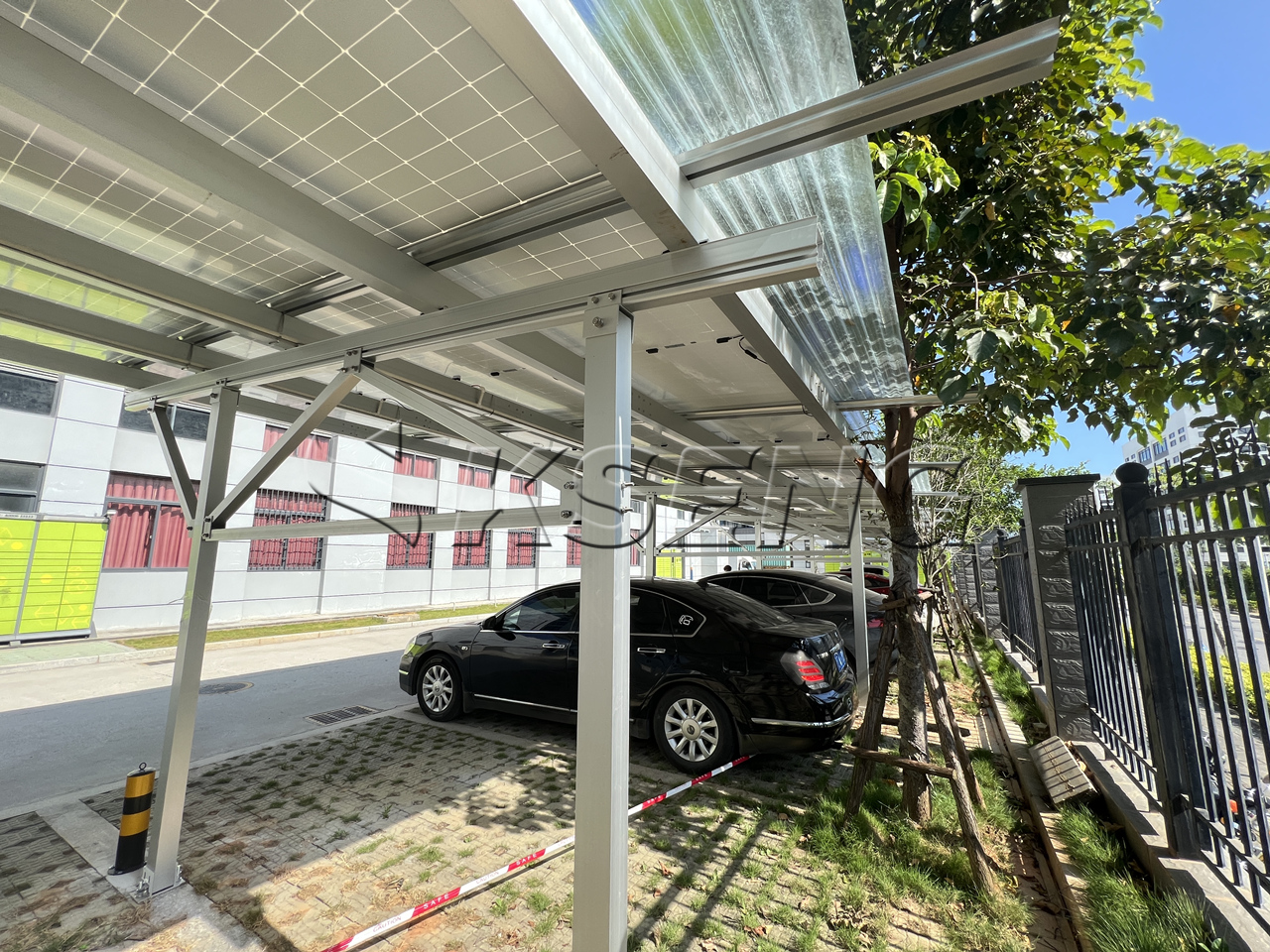 福建厦门车棚光伏支架案例