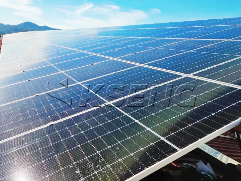 韩国卧轨屋面光伏支架800KW