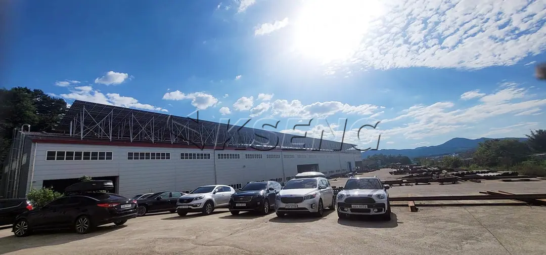 韩国卧轨屋面光伏支架800KW