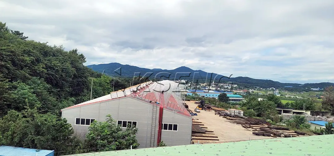 韩国卧轨屋面光伏支架800KW