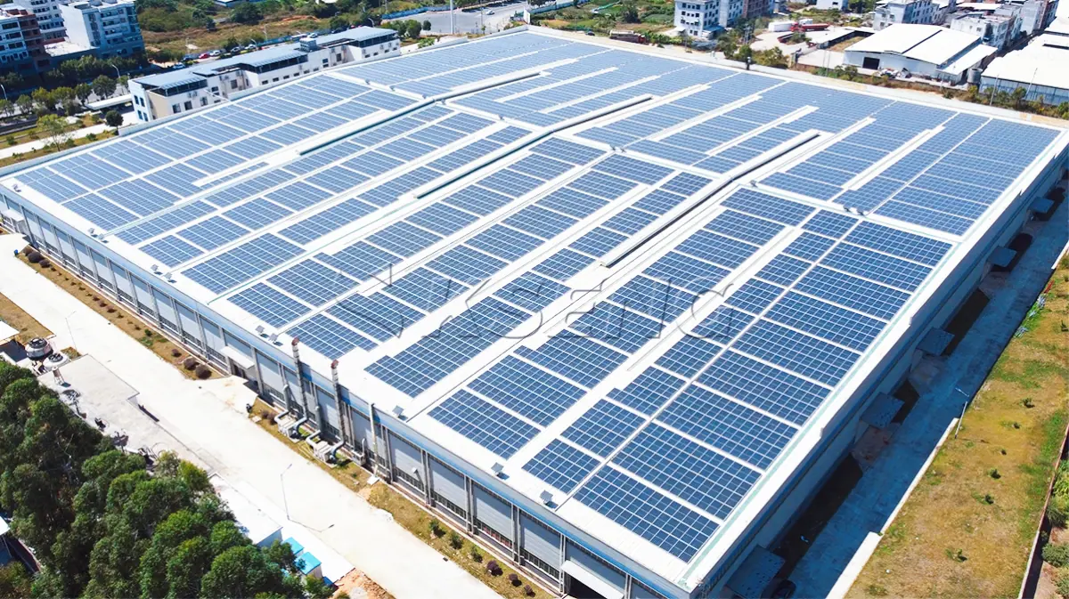 福建龙岩屋顶光伏支架4.58MW