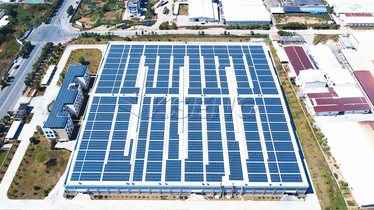 福建龙岩屋顶光伏支架4.58MW