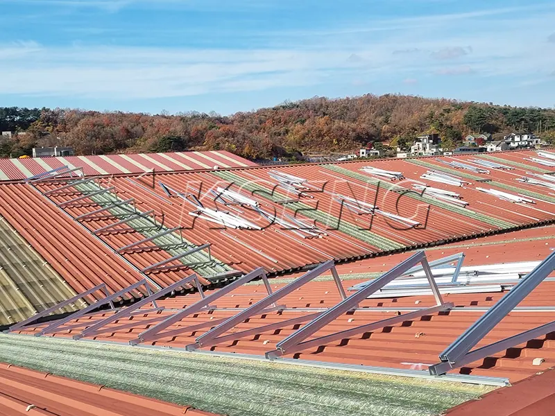 韩国京畿道屋面光伏支架199.52KW