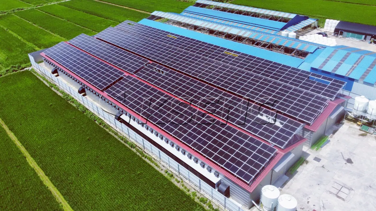 韩国彩钢瓦屋面光伏支架400KW