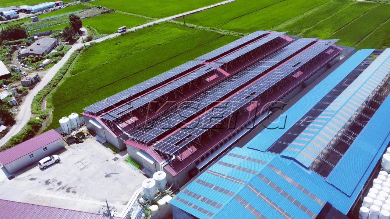 韩国彩钢瓦屋面光伏支架400KW