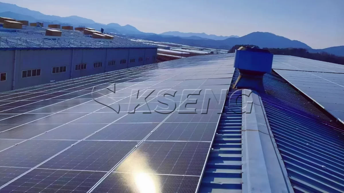 韩国庆尚南道屋面光伏支架806.3KW