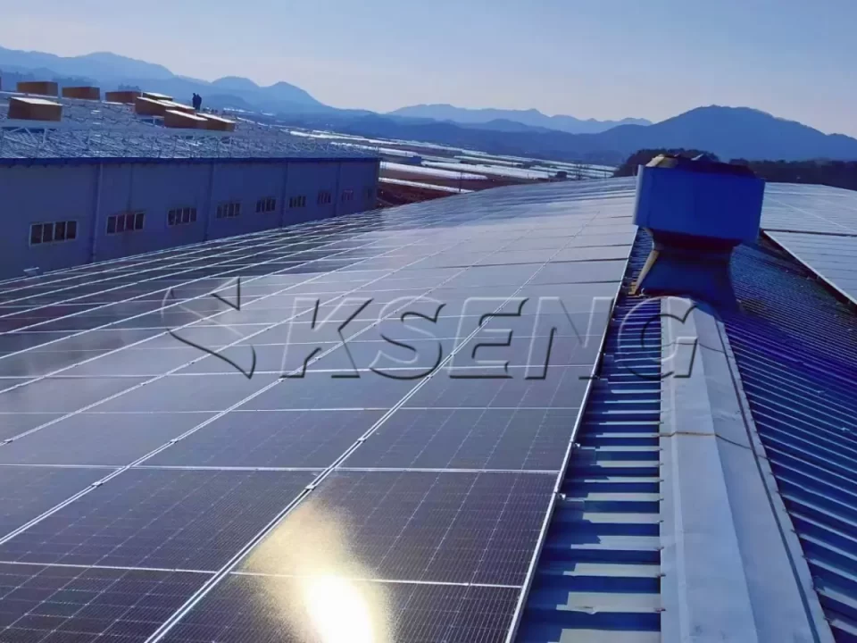 韩国庆尚南道屋面光伏支架806.3KW
