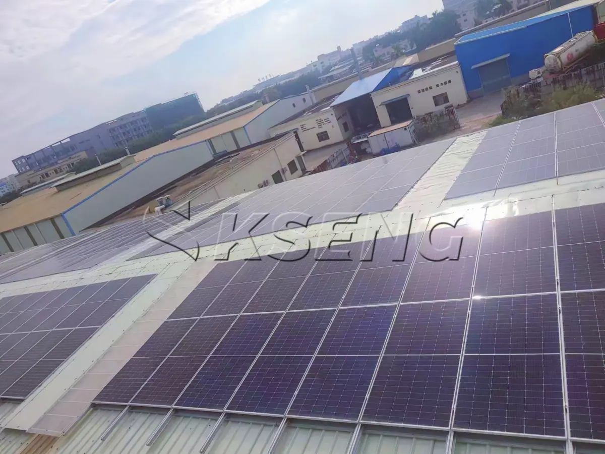 广东华网彩钢瓦屋顶光伏支架1MW