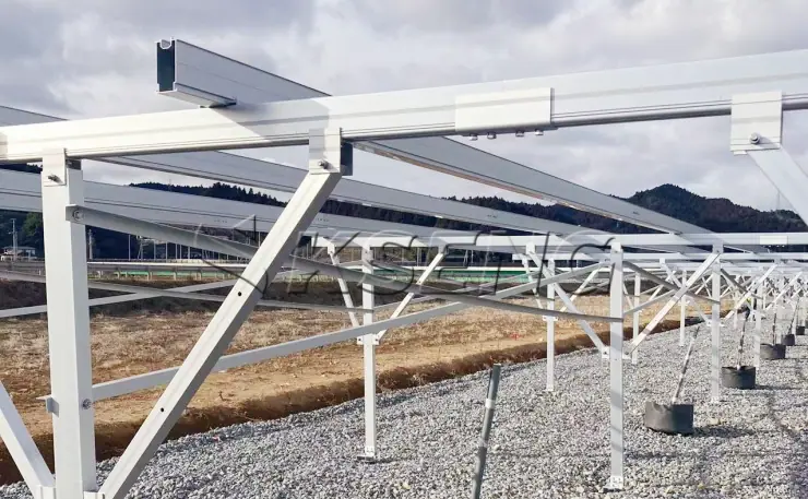 日本地面农棚光伏支架540.21KW