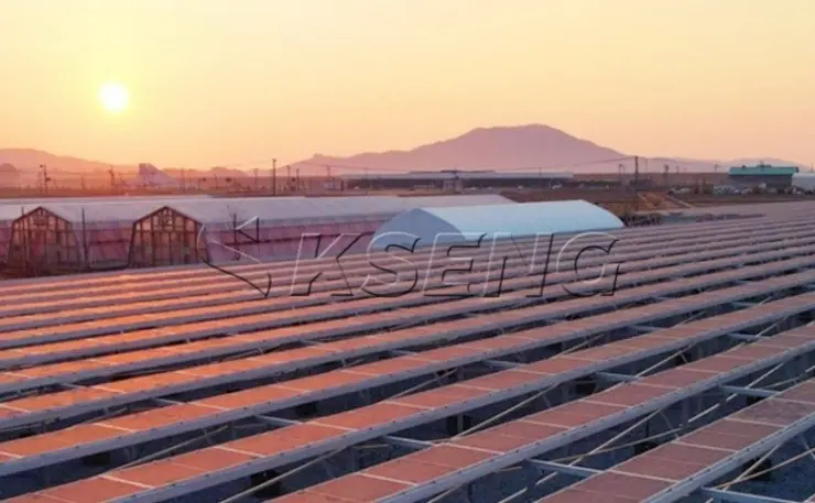 日本地面农棚光伏支架540.21KW