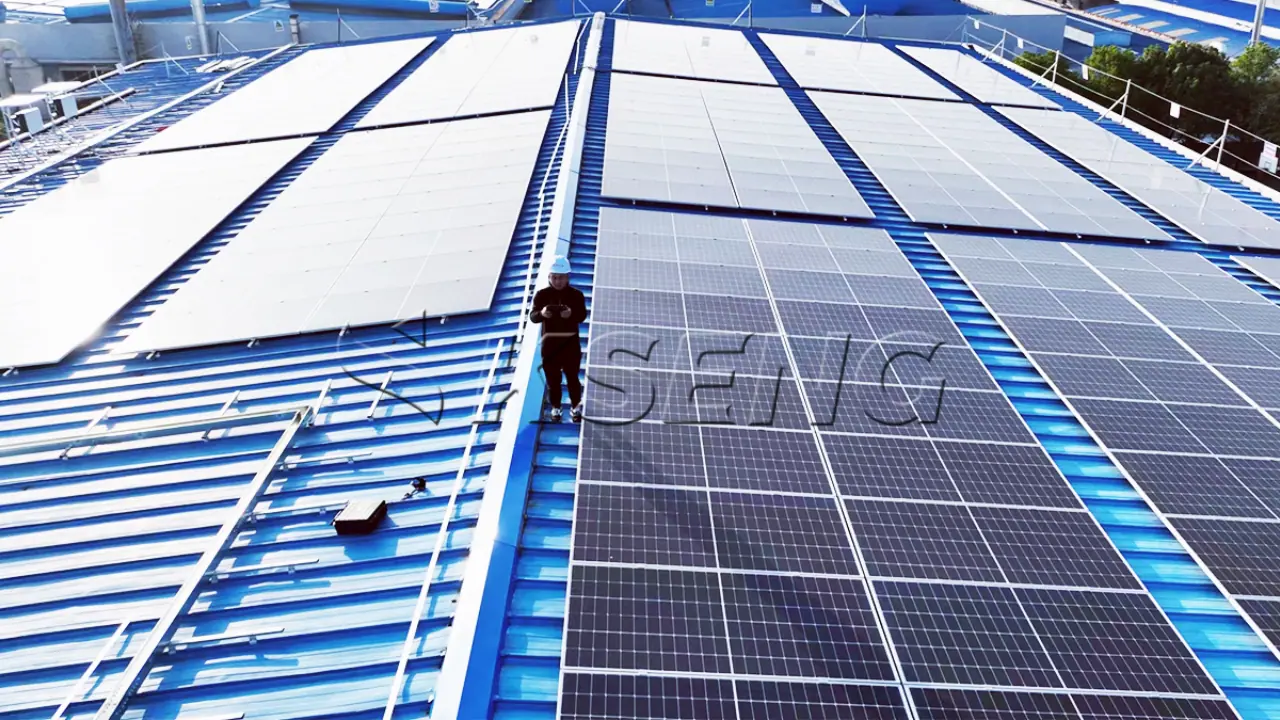 长沙彩钢瓦屋顶光伏支架11MW