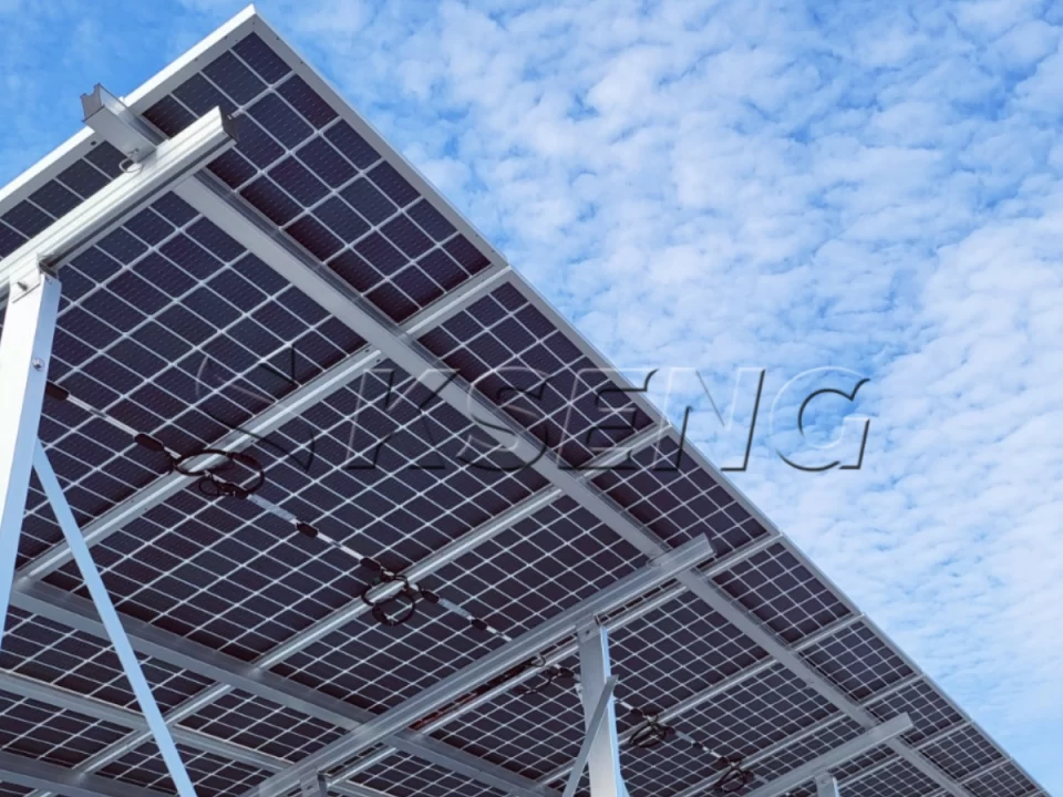 韩国庆尚平屋顶光伏支架43.65KW