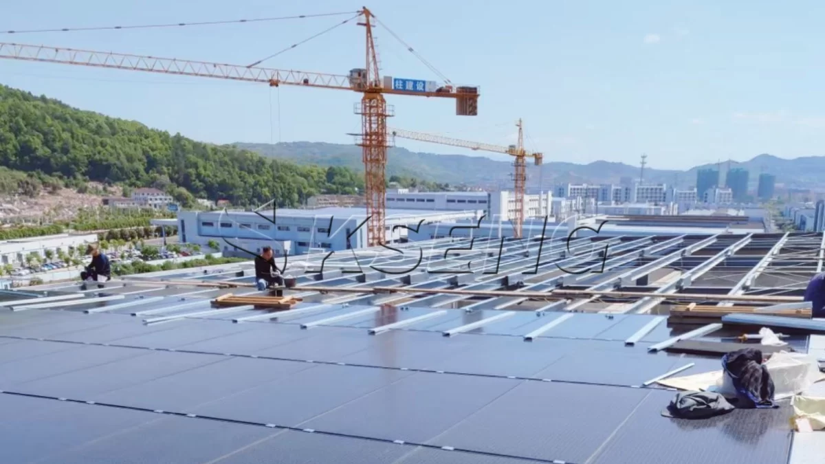 浙江绍兴BIPV光伏支架600KW