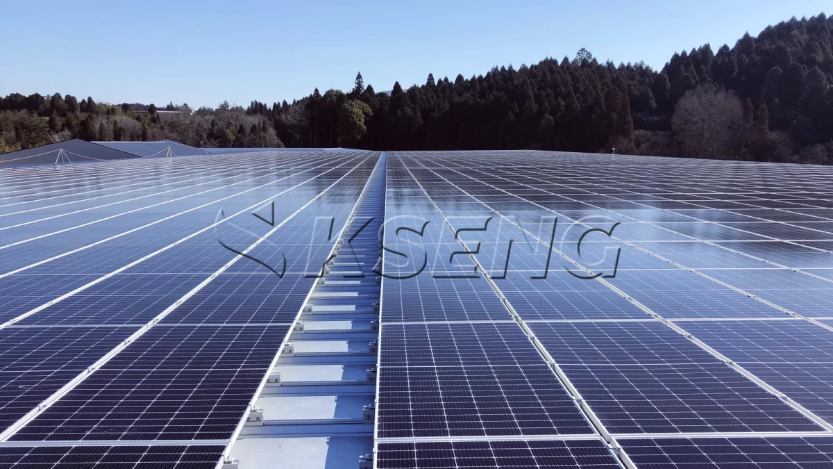 日本岐阜屋顶光伏支架1522.8KW