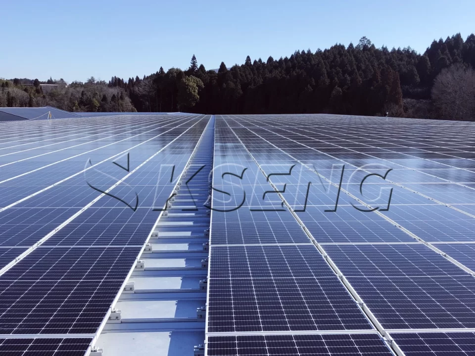 日本岐阜屋顶光伏支架1522.8KW