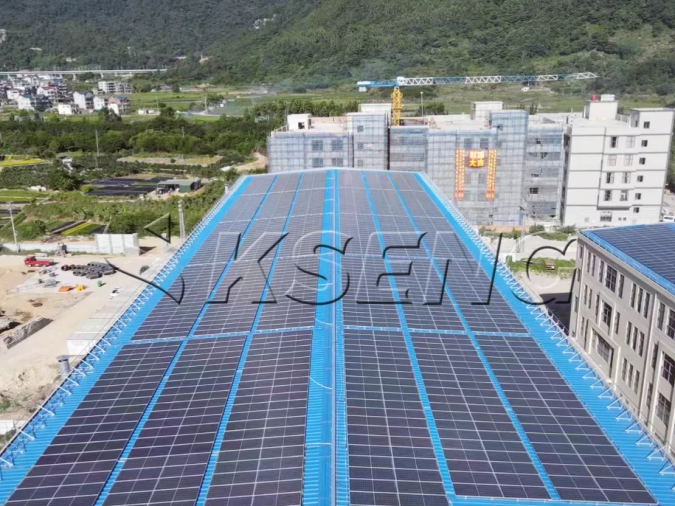 福建福清彩钢瓦光伏支架1.4MW
