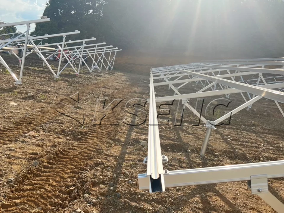 日本栃木地面光伏支架1023.5KW