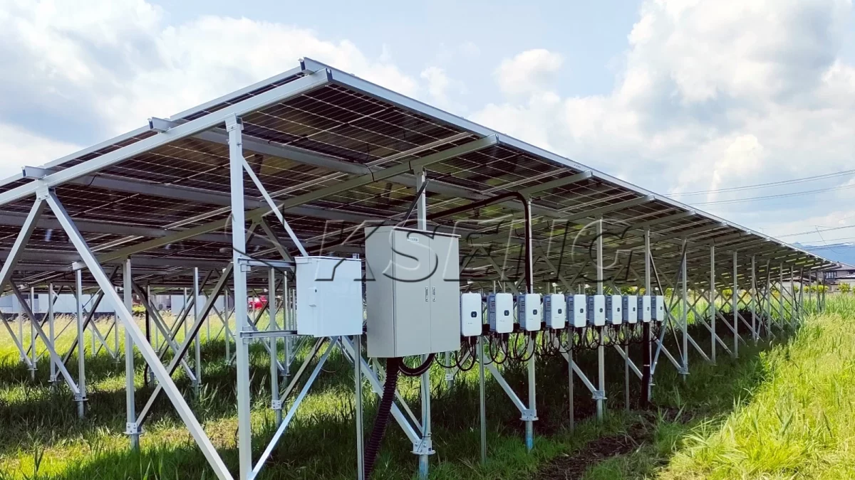日本福岛地面光伏支架99KW