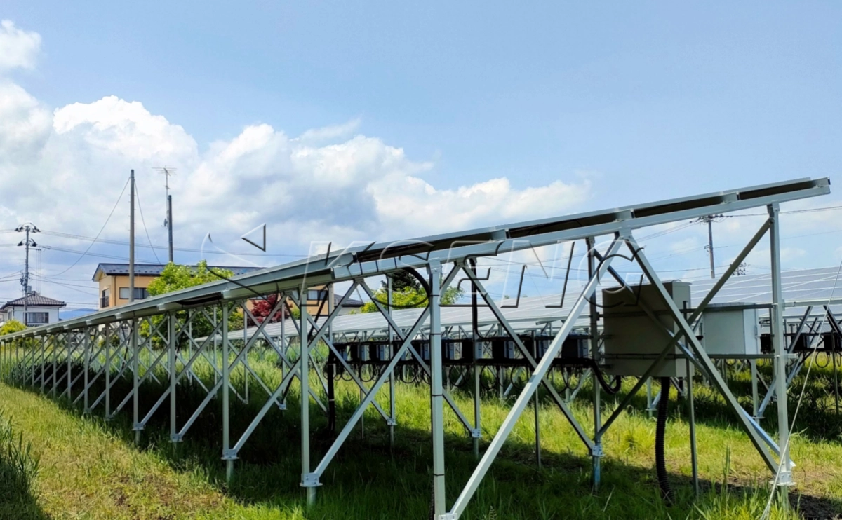 日本福岛地面光伏支架99KW