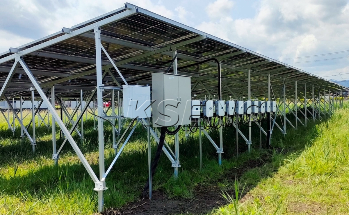 日本福岛地面光伏支架99KW