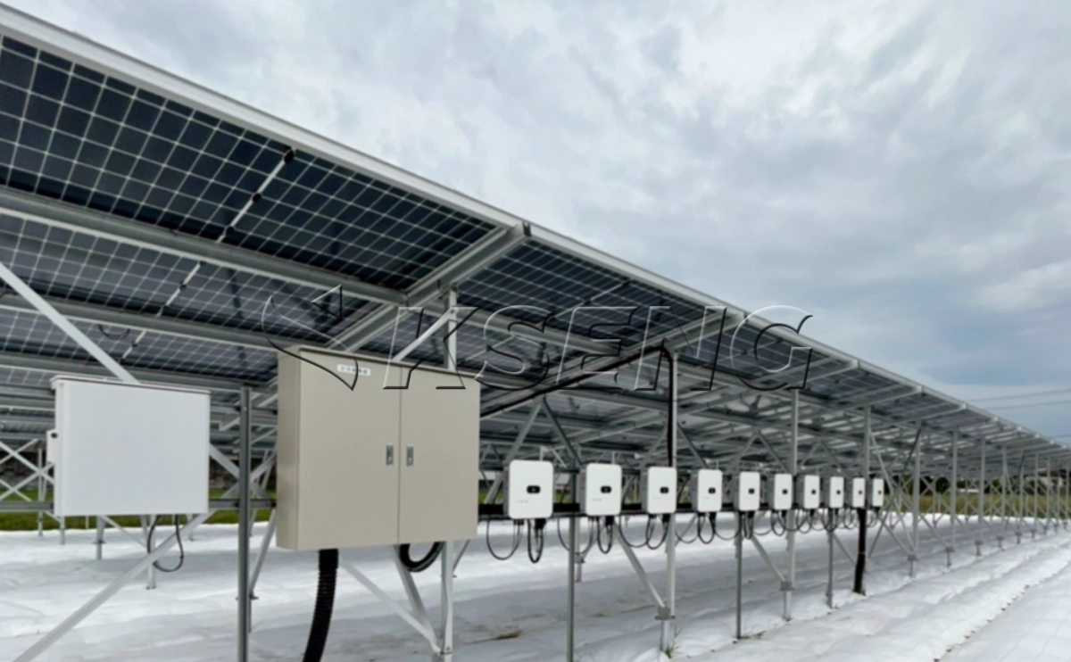 日本福岛地面光伏支架99KW