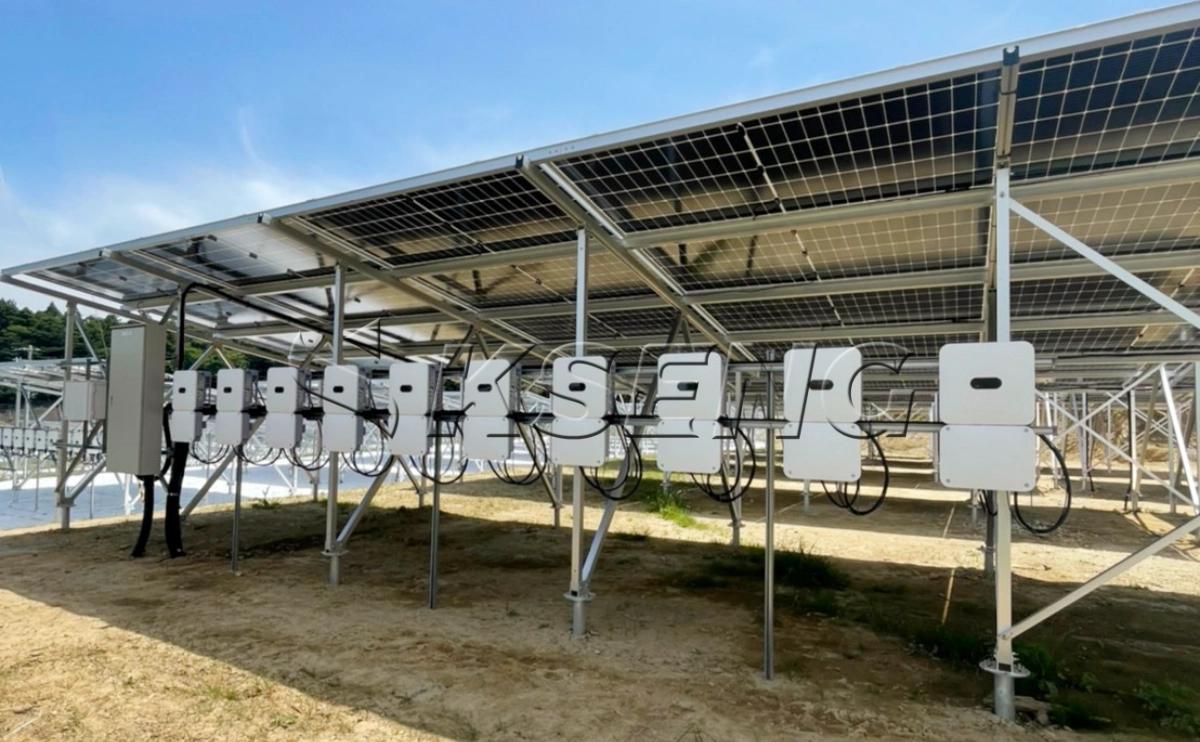 日本福岛地面光伏支架99KW