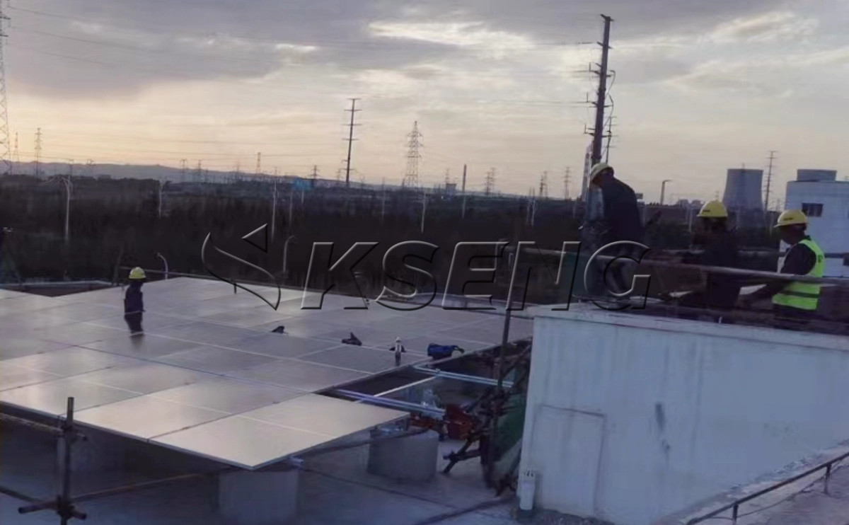 宁夏灵武彩钢瓦光伏支架4MW