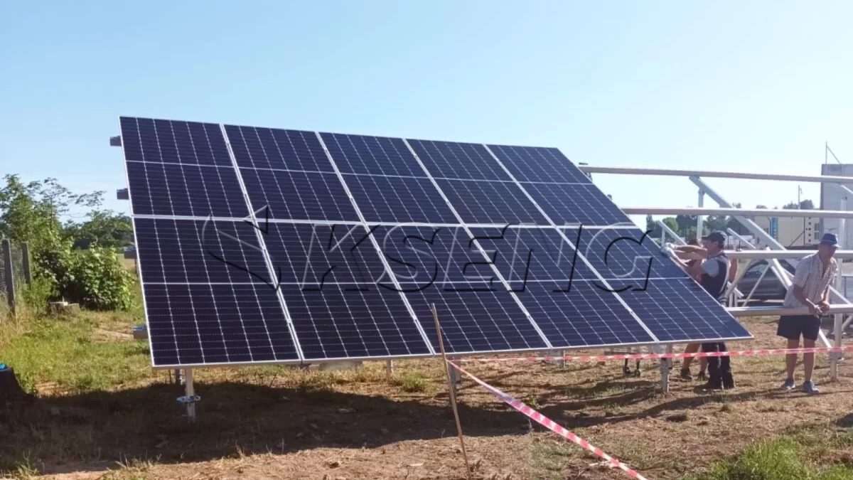 捷克铝合金地面光伏支架353.16KW
