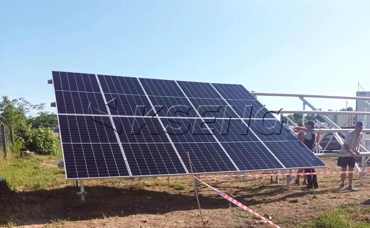 捷克铝合金地面光伏支架353.16KW