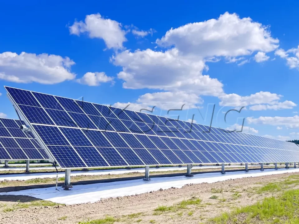 芬兰平单轴跟踪光伏支架1.25MW