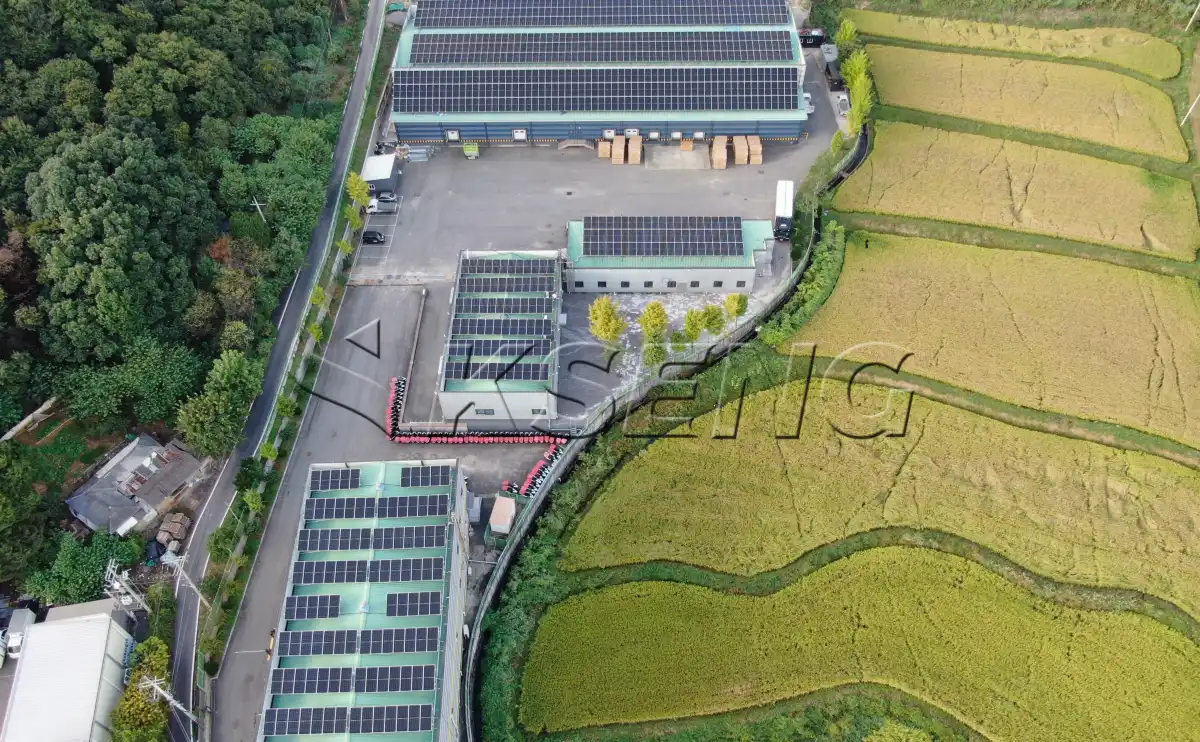 韩国京畿道屋顶光伏支架484.84KW