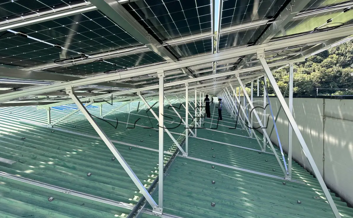 韩国京畿道屋顶光伏支架484.84KW