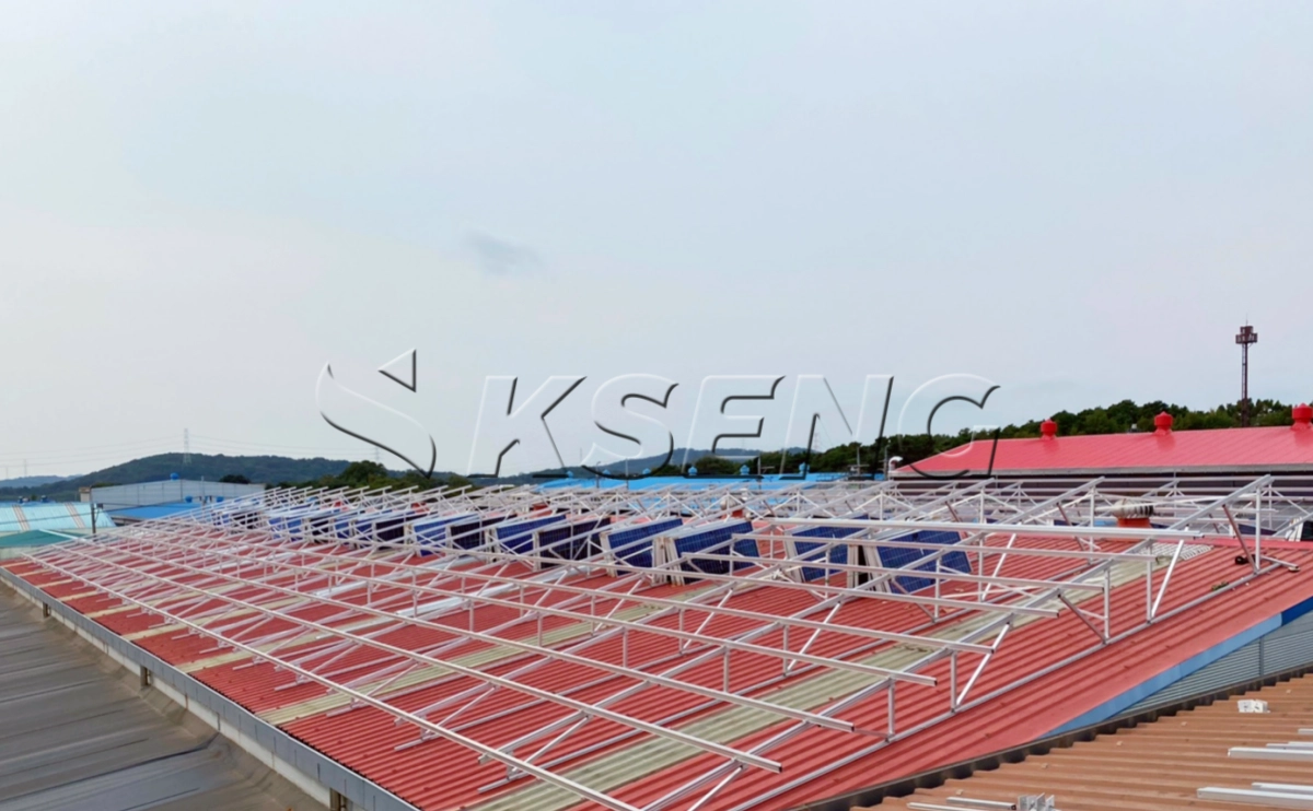 韩国京畿道屋顶光伏支架678.69KW