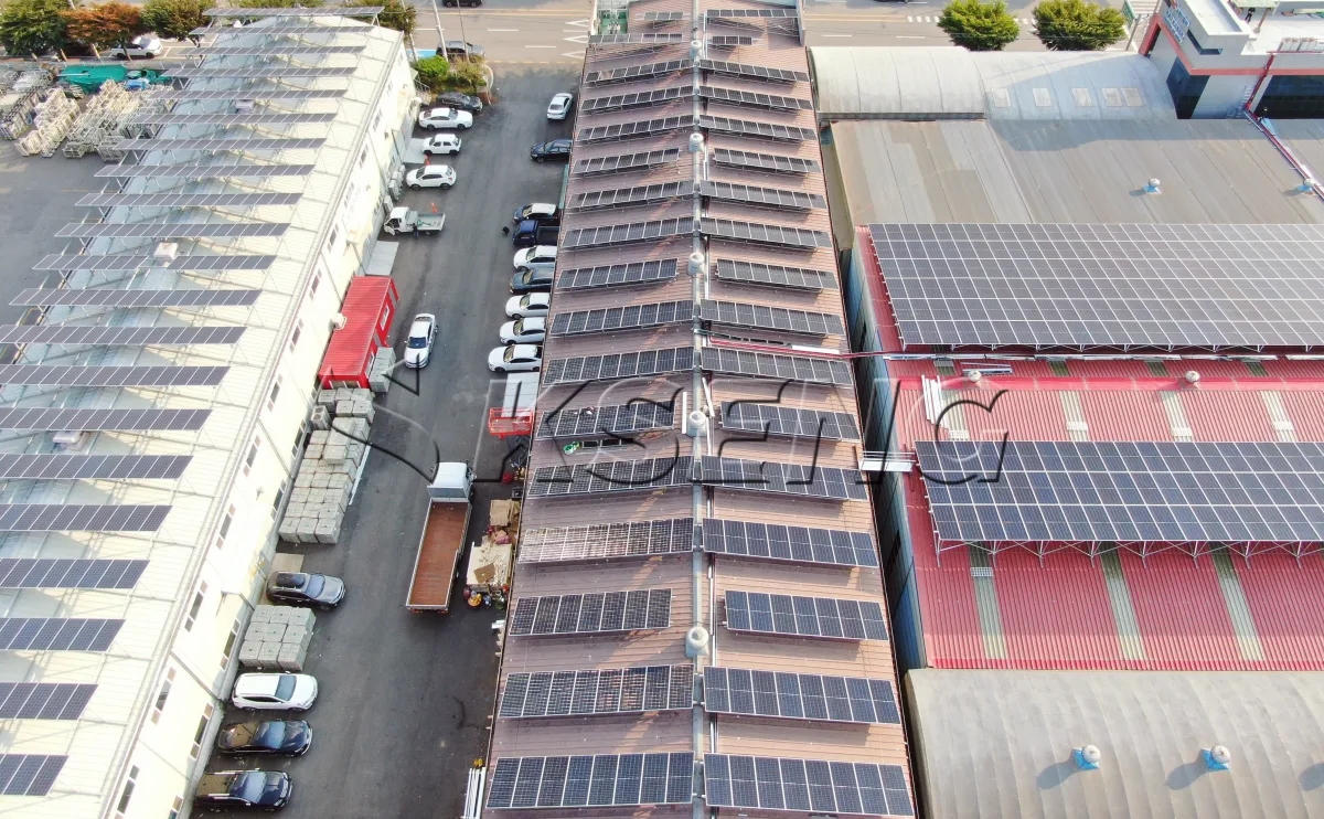 韩国京畿道屋顶光伏支架678.69KW