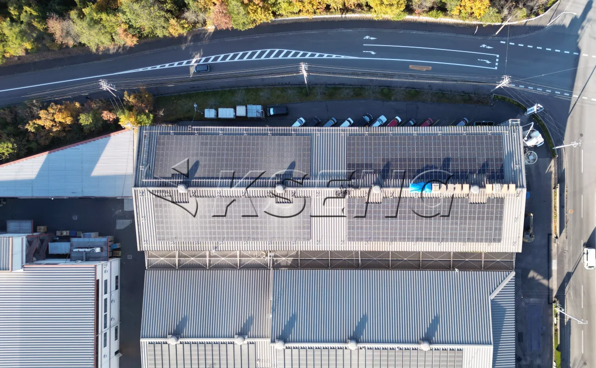 日本广岛屋顶光伏支架229.6KW项目