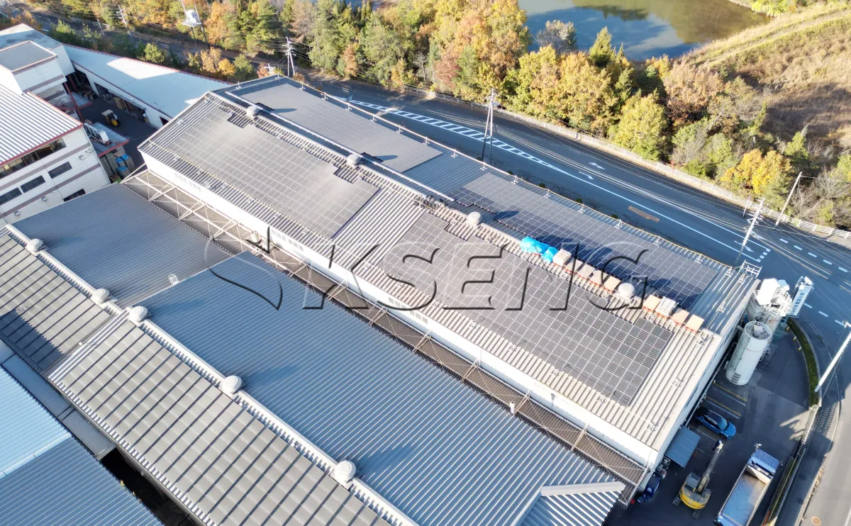 日本广岛屋顶光伏支架229.6KW项目