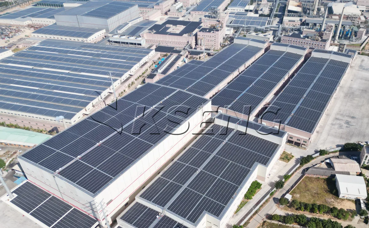 福建泉州彩钢瓦光伏支架24MW项目案例