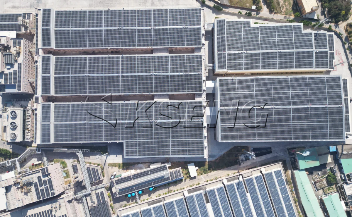 福建泉州彩钢瓦光伏支架24MW项目案例