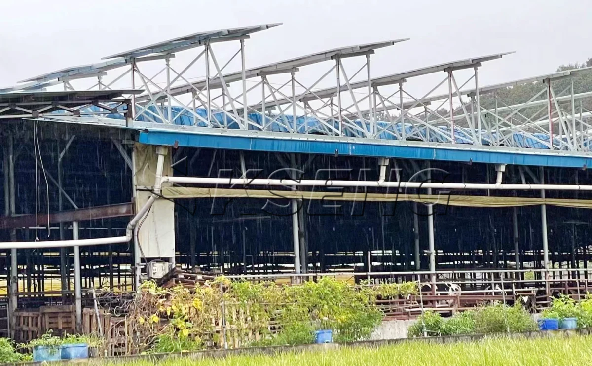 韩国牛棚屋顶光伏支架600KW项目