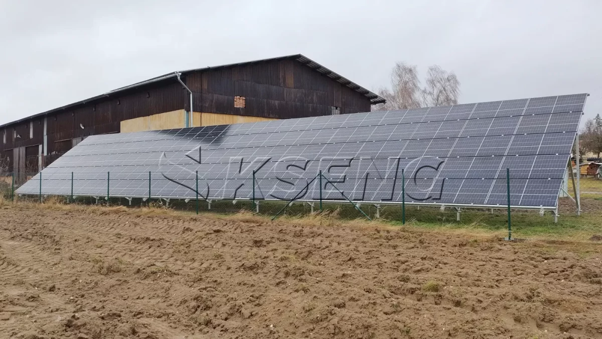 捷克共和国地面光伏支架32KW