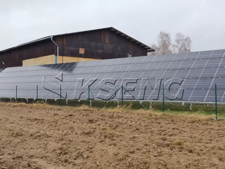 捷克共和国地面光伏支架32KW