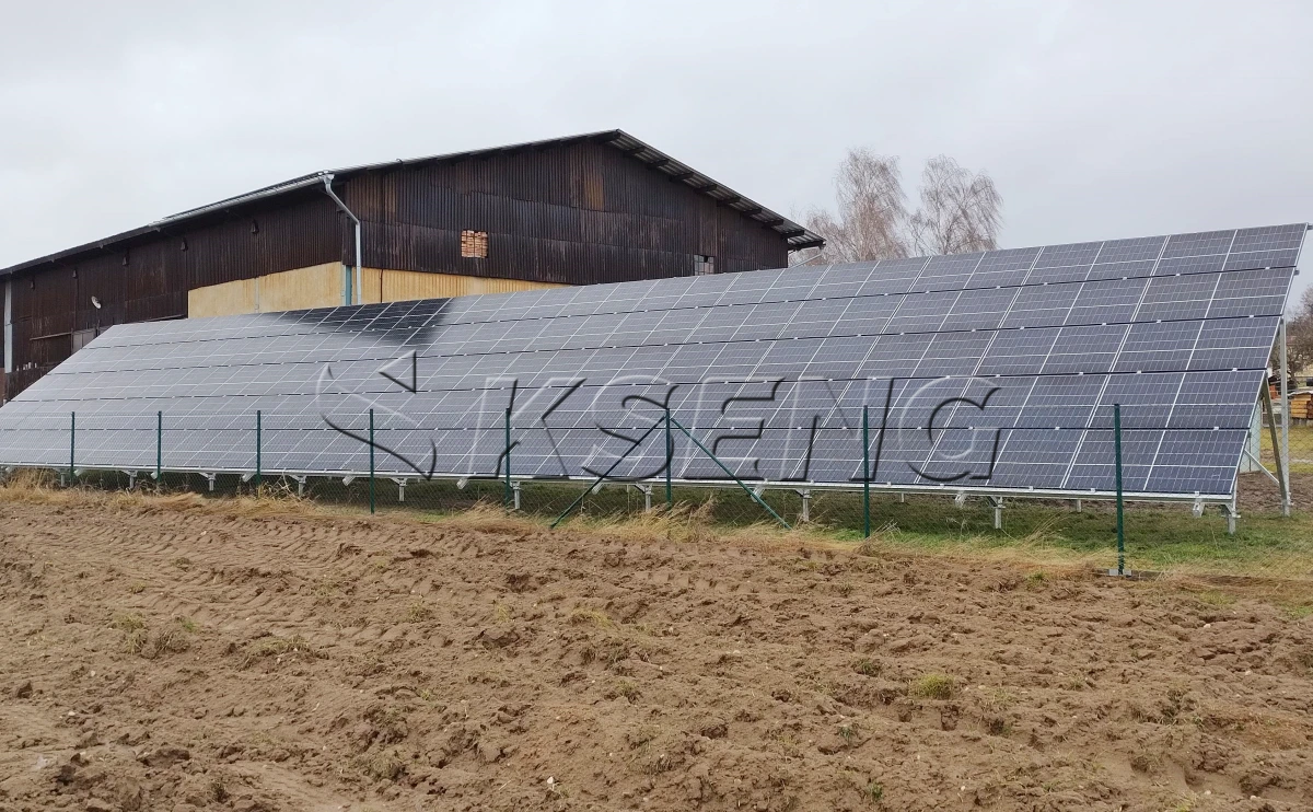 捷克共和国地面光伏支架32KW