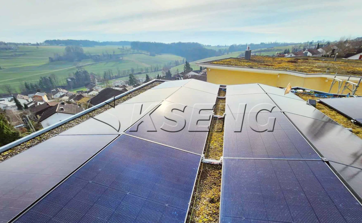 瑞士压载平屋顶光伏支架40KW