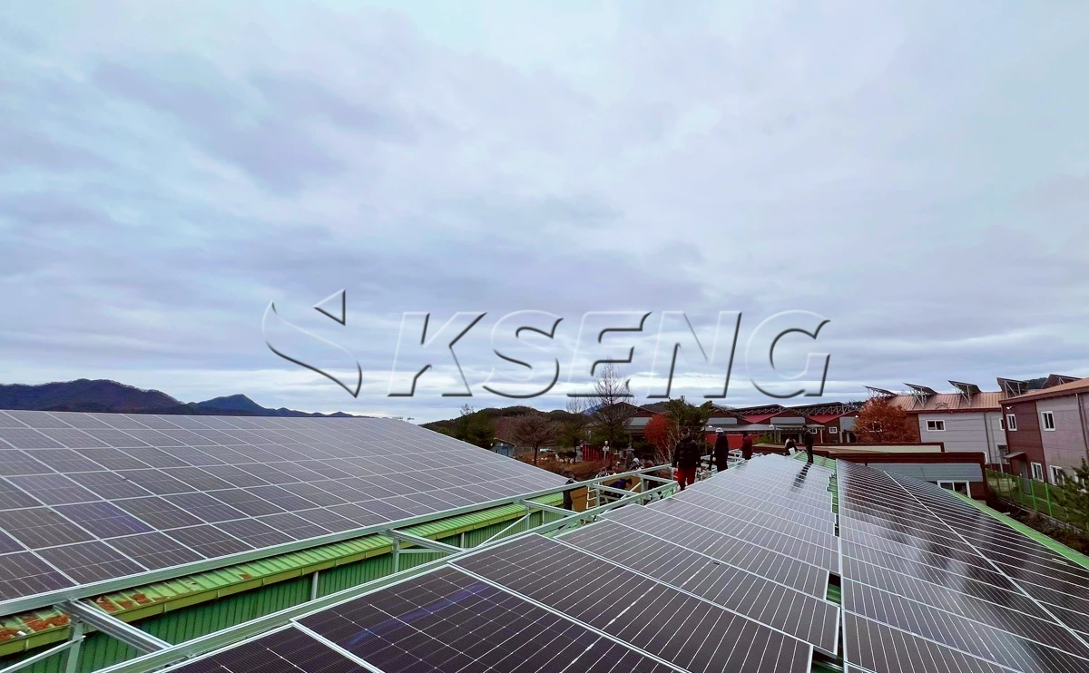 韩国彩钢瓦屋顶光伏支架2.68MW