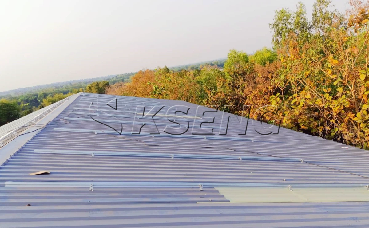 泰国彩钢瓦屋顶光伏支架405KW
